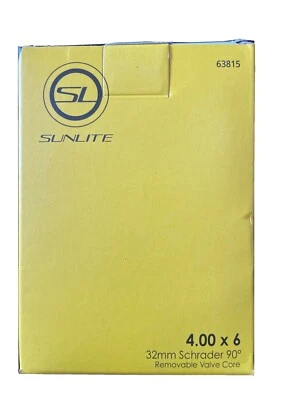 SUNLITE MOPED-SCOOTER-SURRY-WHEELCHAIR 4.00 x 6 TUBE-W/ 90 DEGREE VALVE - Image 1 of 3