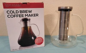 Kasani • Cafetera/tétera Cold Brew • 1,5 L/48 oz • ¡Excelente estado! - Imagen 1 de 4
