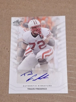 2013 TRAVIS FREDERICK LEAF DRAFT AUTOGRAPHED AUTO ROOKIE CARD RC #BA-TF1 COWBOYS - Image 1 of 3