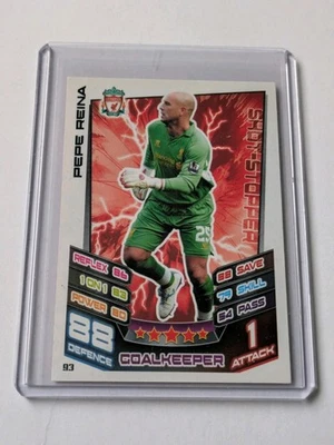 Pepe Reina Liverpool 2012-13 Topps Match Attax EPL #93 - Image 1 of 4