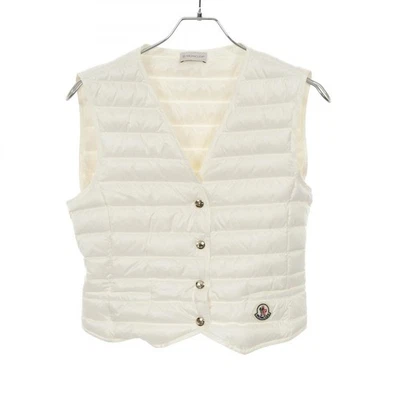 MONCLER Down Vest 2F00010 Nylon White Size 40 Used Women - Image 1 of 4