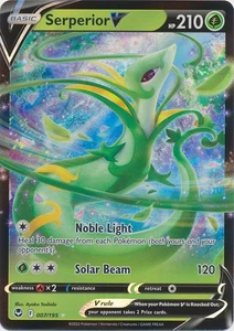 Holo Serperior V 007/195 ultra raro SWSH12: Silver Tempest - Imagen 1 de 1