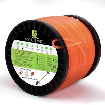 String Trimmer Line Square Orange Heavy Duty Weed Eater String .095"x1.7LB,330Ft - Image 1 of 4