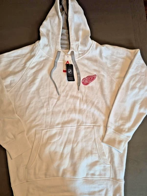 Detroit Red Wings Antigua Victory Pullover Hoodie White Men’s L NWT - Image 1 of 2