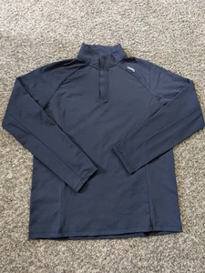 UNRL 1/4 Zip Long Sleeve Top Athletic Fit Blue Small Running Golf Pullover - Picture 1 of 12
