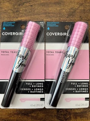 2 PACK COVERGIRL Total Tease Full Long Waterproof Mascara 835 Black/Brown - Image 1 of 3