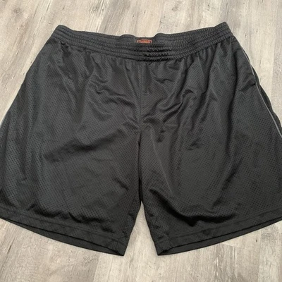 Foundry Supply Mesh Shorts Mens 4XL Big Black Pull-On Elastic Pockets Relaxed - Image 1 of 4