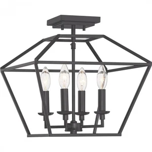 QUOIZEL AVY1714PN - Aviary Four Light Semi-Flush Mount - DISPLAY OPEN BOX - Picture 1 of 1
