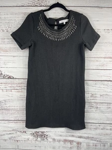 Cupcakes and Cashmere Dress Womens Small Embellished Jewel Neck Textured Party - Picture 1 of 9