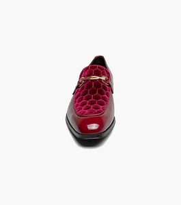 Stacy Adams Sprague Moc Toe Bit Slipper Schuhe burgund 25732-601 - Bild 1 von 7