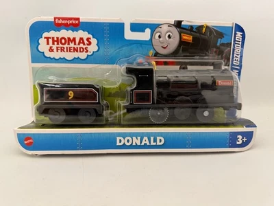 Thomas & Friends Tren Motorizado Donald Motor a Batería con Coche de Carga EE. UU. Foto 1 de 3