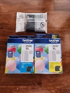 Brother LC203 czarny, cyjan, żółty wkład atramentowy - Zdjęcie 1 z 1