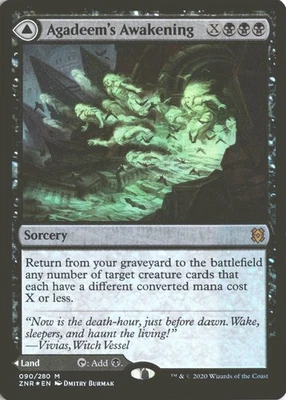 MTG Agadeem's Awakening (090) *Foil* Base Mythic Zendikar Rising NM/MT Comb Ship - Image 1 of 2
