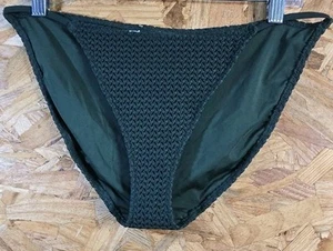 Neu mit Etikett Aerie strukturiertes Bikiniunterteil Damen Medium waldgrün doppelt gefüttert - Bild 1 von 10