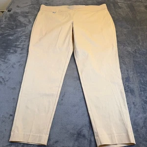 Alfani Cream Beige Skinny Pants Elastic Waist Stretch Womens 20W 42x29" NWT - Picture 1 of 11
