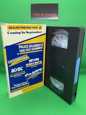 Dealer Preview VHS Tape September 1985 Warner Home Video Police Academy Rare - Image 1 of 4