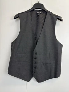 Apt 9 Vest Mens Size L Performance V-Ncek Gray Plaid Pockets Sleeveless - Picture 1 of 5