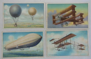 4 alte TUCK's Luftfahrt Postkarten Zeppelin, Ballon, Dreiflugzeug & Doppeldecker - Bild 1 von 2