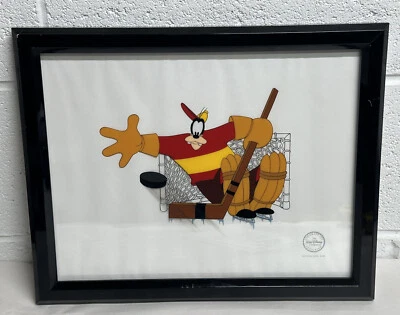 Walt Disney Hockey “Goofy Goalie” Edición Limitada Sericel/Enmarcado Foto 1 de 4