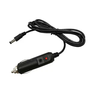 12V DC Car Charger Power Suppy Cable Cord Cigarette Lighter Plug 5.5mm x 2.1mm - Picture 1 of 7
