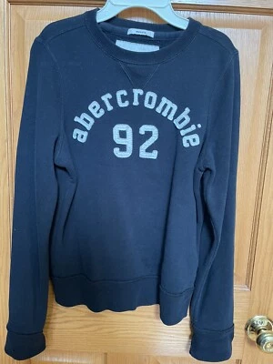 Boys Abercrombie swearshirt athletic fit size XL dark Navy blue Pristine - Image 1 of 4