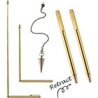 3 Pieces Divining Rods Copper and Dowsing Pendulum Includes 2 Retractable