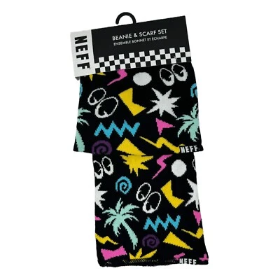 Conjunto de gorro y bufanda Neff Jacquard nuevo Foto 1 de 4