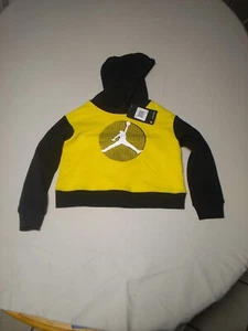Girls Jordan Pullover Hoodie Size 5 Tour/Yellow  - Picture 1 of 5
