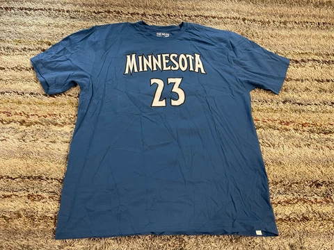 Minnesota Timberwolves Jimmy Butler NBA T-Shirt Adidas Blue Mens XL Tee CrewNeck Cover