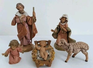 Belén vintage Fontanini 1991 reliquia Italia José María Niño Jesús oveja 7 piezas - Imagen 1 de 11