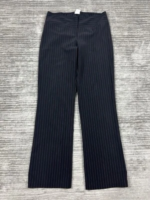 Wrapper Pants Juniors 9 Black Purple Pinstripe Dress Bootcut Made in USA Y2K - Image 1 of 4