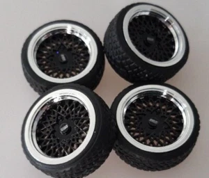 SD rims 15 inch BRS-F1 BBS E50 black chrome 30 mm 1:18 model car tuning - Picture 1 of 2