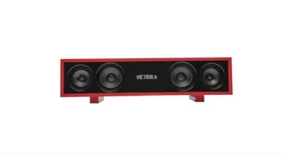Victrola Bluetooth Surround Sound Glossy Hi-Fi 30-Watt Speaker VS-130-RED - Image 1 of 4