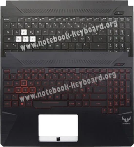 Französische Tastatur Topcase Original Asus TUF TUF505D TUF505DD TUF505DT TUF505DU - Bild 1 von 5