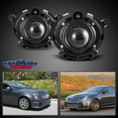 Par de lentes transparentes para parachoques antiniebla de repuesto para Cadillac CTS 2008-2013 Foto 1 de 4