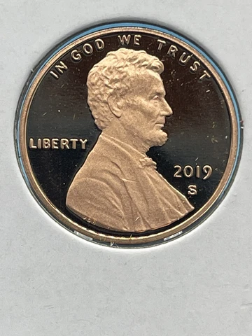 2019 S Proof Lincoln Cent, Uncirculated Cover