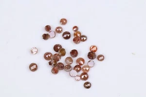 Natürlich Rot Rund Rose Schnitt Lose Diamanten I3 Klarheit 1.5-2.0mm 15 Pcs Flat - Picture 1 of 7