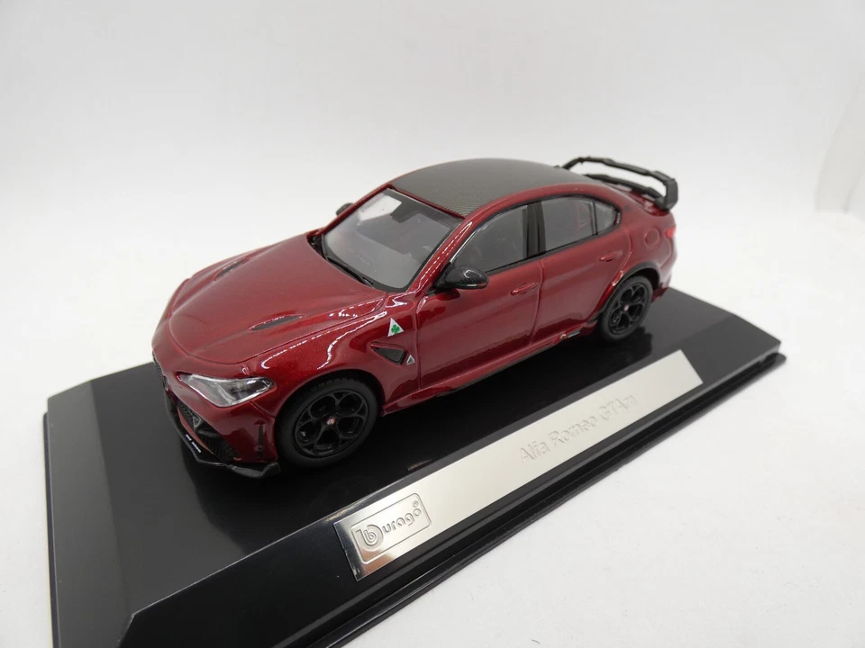 BURAGO RACE 1 43 AUTO DIE CAST ALFA ROMEO GTAM ROSSO METALLIZZATO 18-38307