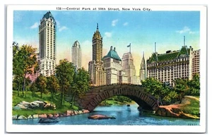 Postal de Central Park en la calle 59 en la ciudad de Nueva York - Imagen 1 de 2