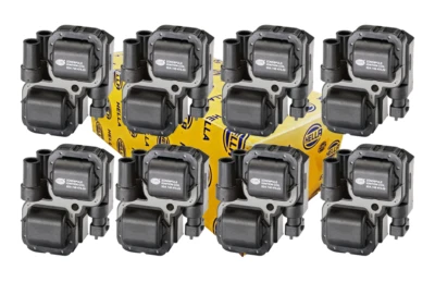 Paquete de bobinas de encendido HELLA para Mercedes ML S C CLK E CL SLK B G SL Clase JUEGO DE 8 Foto 1 de 2
