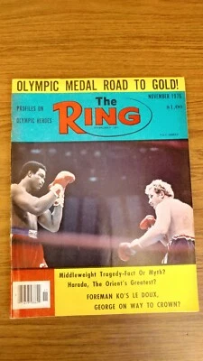 The Ring Boxing Magazine NOVEMBER 1976 - George Foreman - Olympic Heroes - Image 1 of 3