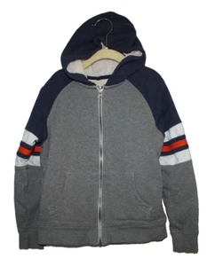 Hanna Andersson Hoodie Boys US 6/7 Gray Little Full Zip Fleece Lined Pockets - Picture 1 of 13
