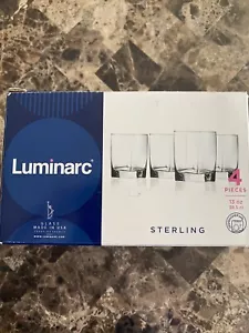 Luminarc 4er Set Sterling 13 Unzen doppelte altmodische Brille Macy's - Bild 1 von 6