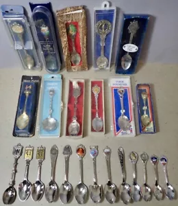 (24) Vintage Souvenir Sammler Löffel USA & Ausland Reiseziele Papst Johannes Paul II. - Bild 1 von 22