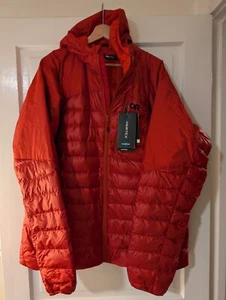 Outdoor Research Helium Down Hoodie Puffer Jacket Men’s Cranberry XXL NWT 800 FP - Picture 1 of 10