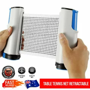 Retractable Table Tennis Net Portable Ping Pong Replacement Net Rack AU STOCK - Picture 1 of 12