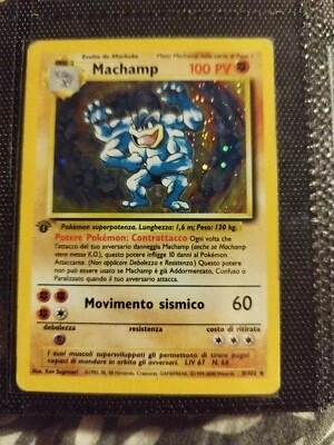 Machamp Set Base ITA 1ª Edizione 1999-2000 (Holo Rare 8/102) Slightly Played - Immagine 1 di 2