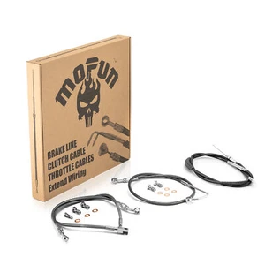 MOFUN 12" 14" Handlebar Cable Kit for Harley Softail Slim Breakout 2015-2017 ABS - Picture 1 of 6