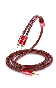 JIB Cavo Da RCA a Jack 3,5 Mm Qualità Audiofila, Cavo 2 RCA Maschio a 1 Jack Aux - Foto 1 di 12