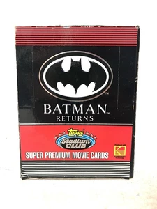 1991 Topps Stadium Club BATMAN RETURNS Super Premium Movie Card Box 36 Packs (B) - Picture 1 of 6
